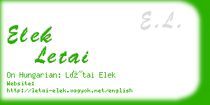 elek letai business card